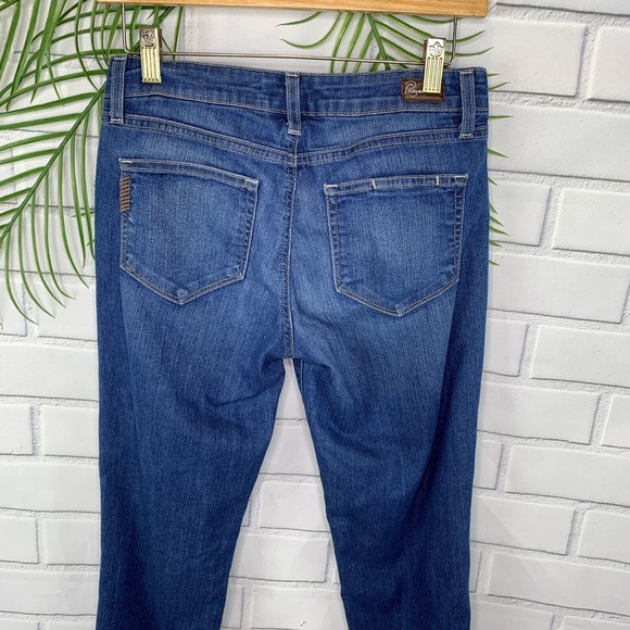 Paige Women's Peg Skinny Jeans Size 28 Blue Denim USA Cotton Blend - Picture 5 of 8